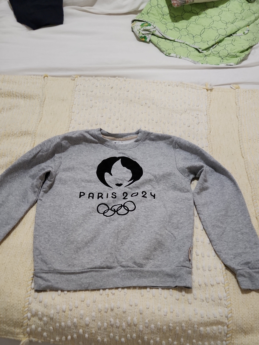 Aris Grey Sweatshirt with Black Paris 2024 Logo